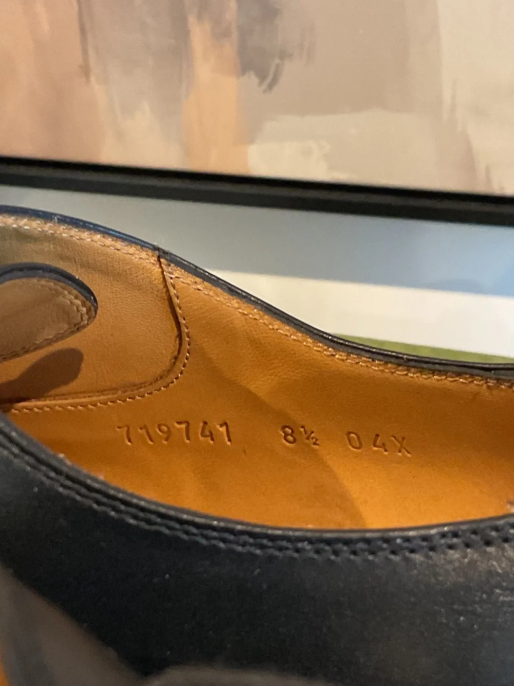 Gucci Mens Calfskin Black Lace-Up Oxfords
